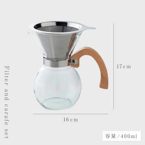 ブリューコーヒー 耐熱ドリッパーセット 400ml.|s8
